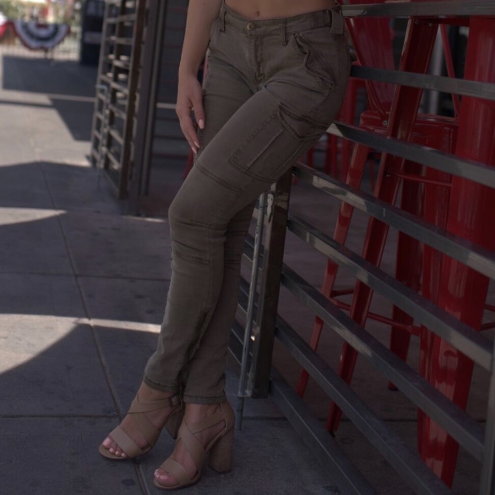 Women's Olive Cargo Pants